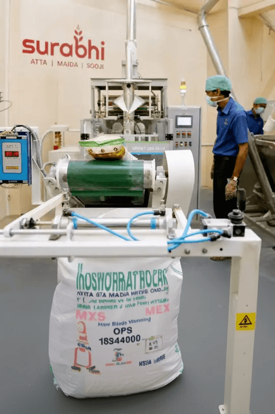 Surabhi packing line operated by the production team